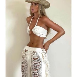 Thrifts + Threads Alaia PANTS ONLY in Beige